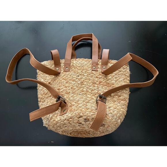 XIX PALMS Insulated Jute Picnic Tote/Backpack (NWT) - Picture 8 of 13